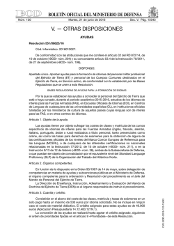 V. &mdash; OTRAS DISPOSICIONES
