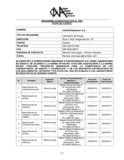 Alcance Lab. de Ensayo-Contiparaguay