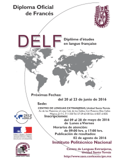 de Franc&eacute;s - Instituto Polit&eacute;cnico Nacional