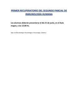 PRIMER RECUPERATORIO DEL SEGUNDO PARCIAL DE