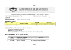 RESPONSABLE ZONAL CAEBA N&deg; 17 REGION: II PRIMER