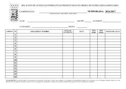 temporada: 2016/2017 - Federaci&oacute;n Madrile&ntilde;a de Ajedrez