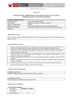 CAS N&deg; 76. CONTRATACION ADMINISTRATIVA DE - UGEL-06
