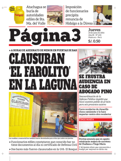se frustra audiencia en caso de abogado pino