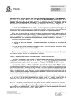 Lista Admitidos Excluidos Ingenieros oficiales