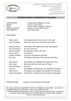convocatoria - ad n&aacute;utico de nar&oacute;n