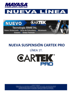nueva suspensi&oacute;n cartek pro