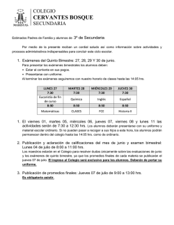 Circular Terceros. - colegio cervantes bosque