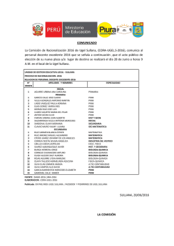 visitas inoooo - unidad de gesti&oacute;n educativa local de sullana