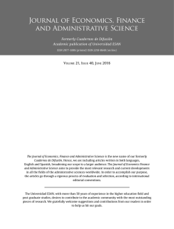 JEFAS PRE 20(40).indd - The bi-annual academic publication of