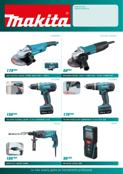 Cat&aacute;logo Makita 2016 - Agrojardineria Illes