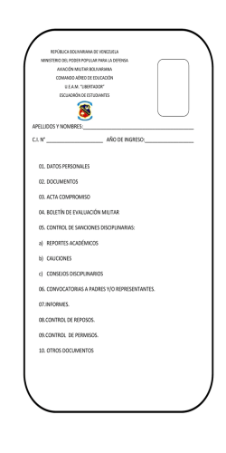 ci n&deg; a&ntilde;o de ingreso - Liceo Militar Libertador