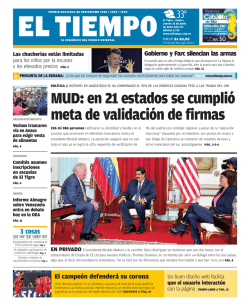 MUD: en 21 estados se cumpli&oacute; meta de validaci&oacute;n de