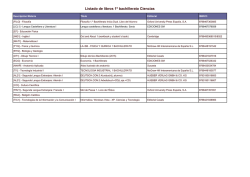 Listado de libros 1&ordm; bachillerato Ciencias