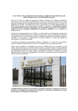 UNAC INICIA PLAN PILOTO EN VENTANILLA NORTE CON