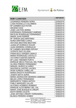 Obituari - Ajuntament de Palma