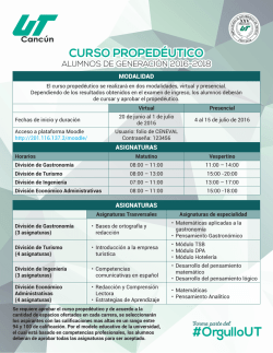 Curso Proped&eacute;utico