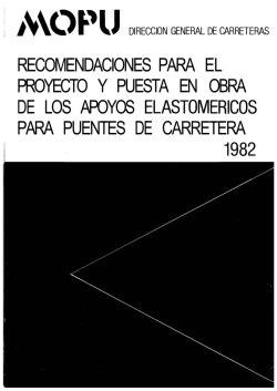 1982 Recomendaciones para el proyecto y puesta en obra de los