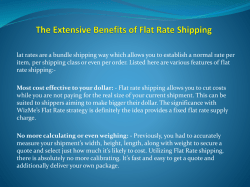 The Extensive Benefits of Flat Rate Shipping