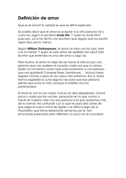 Definici&oacute;n de amor