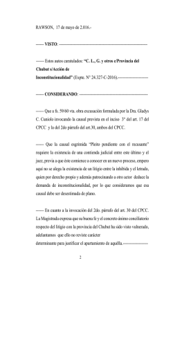 texto de la Sentencia - Poder Judicial de la Provincia del Chubut