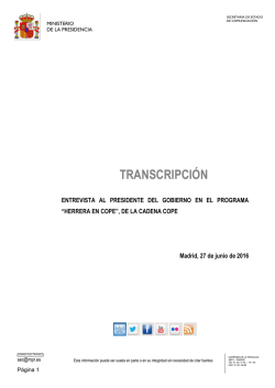 Entrevista Rajoy