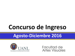 Diapositiva 1 - Facultad de Artes Visuales
