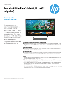 Pantalla HP Pavilion 32 de 81,28 cm (32 pulgadas)
