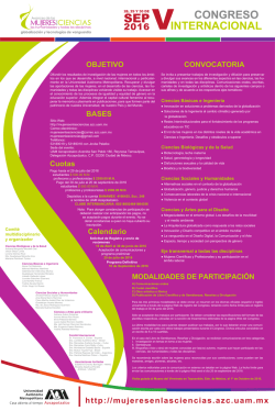 Convocatoria Mujeres en las Ciencias 2016