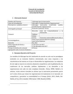 Liderazgo para la Innovaci&oacute;n