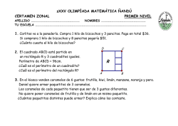 Zonal - Olimp&iacute;ada Matem&aacute;tica Argentina