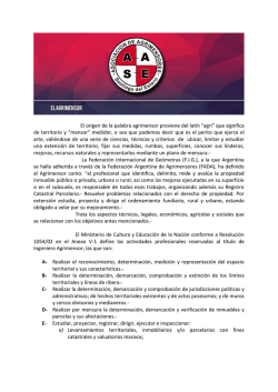 El origen de la palabra agrimensor proviene del lat&iacute;n &ldquo;agri&rdquo; que