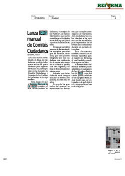 Lanza IEDF manual de Comit&eacute;s Ciudadanos
