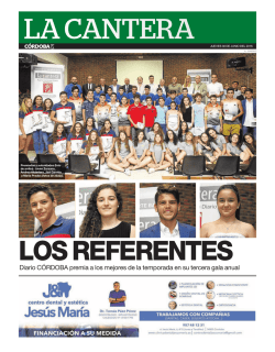Diario C&Oacute;RDOBA premia a los mejores de la temporada en su