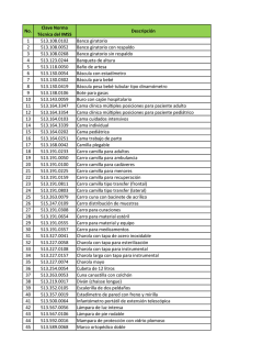 No. Clave Norma T&eacute;cnica del IMSS Descripci&oacute;n 1 513.108.0102