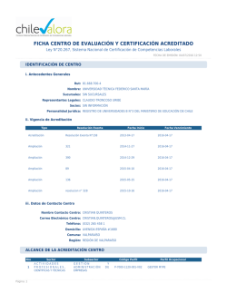 ficha centro de evaluaci&oacute;n y certificaci&oacute;n acreditado