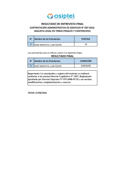 resultado de entrevista final resultado final