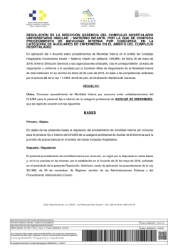 la convocatoria de movilidad interna auxiliar de