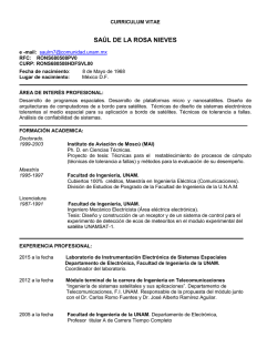 curriculum vitae - P&aacute;ginas Personales UNAM