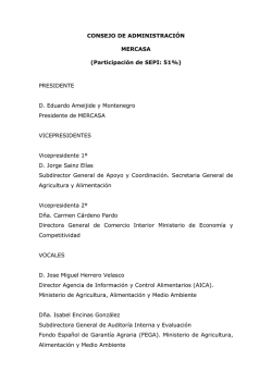 CONSEJO DE ADMINISTRACI&Oacute;N MERCASA