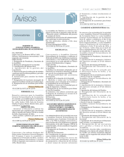 Avisos Del D&iacute;a