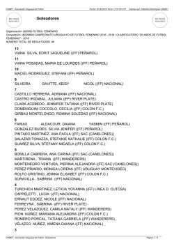 goleadoras mayores femenino