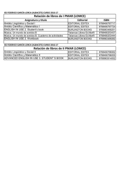 Libros PMAR curso 16_17