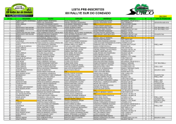 lista pre-inscritos xiii rallye sur do condado