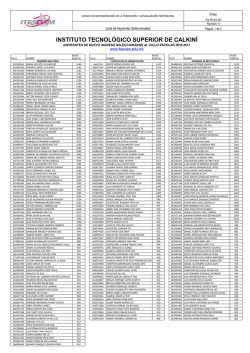 relacion de alumnos aceptados