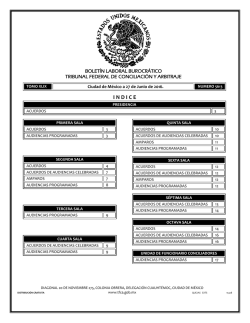 27 - Tribunal Federal de Conciliaci&oacute;n y Arbitraje