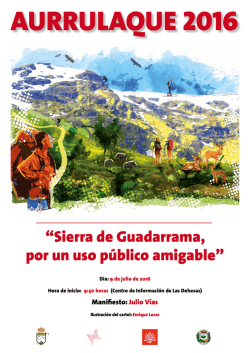 &ldquo;Sierra de Guadarrama, por un uso p&uacute;blico amigable&rdquo;