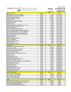 Lista de Precios Junio 2016