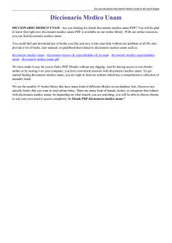 Diccionario Medico Unam