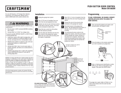 114A4833A Push Button Door Control Model